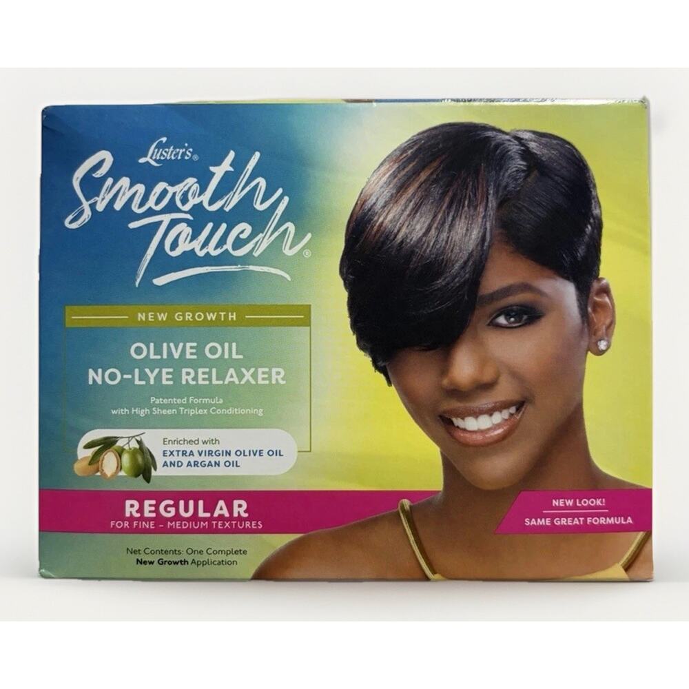 Luster’s Smooth Touch Olive Oil No-Lye Relaxer Regular Fine-Medium Hair Kit NEW
